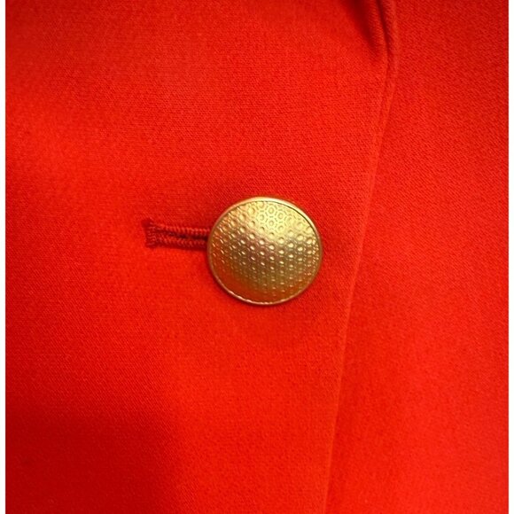 L'AGENCE Red Chamberlain Bold Red Blazer Single Breasted - Size 2 - Picture 8 of 10